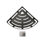 Полочка угловая одинарная литая ГРАФИТ из нержавеющей стали Brimix 78360- фото3