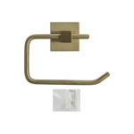 Держатель туалетной бумаги с квадратным основанием золото матовое GFmark, 93002										- фото3