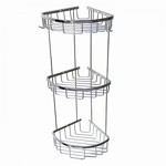 Полочка угловая тройная овальная 22 см САНАКС (75255)- фото