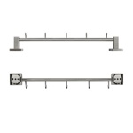 Вешалка с пятью крючками из нержавещей стали матовая GFmark 87206- фото4