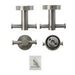 Крючок двойной GFmark из нержавещей стали матовой  80114  NEW- фото2