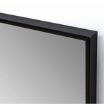 Зеркало в черном профиле 35 мм 120x40 M-246- фото2