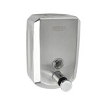 Дозатор для жидкого мыла и антисептиков BRIMIX 643, 500 мл нержавеющая сталь- фото