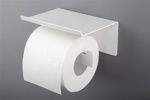 Держатель для туалетной бумаги с полочкой Deante Mokko Bianco ADM A221 (белый)- фото3