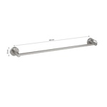Держатель для полотенца GFmark 600 мм, из нержавеющей стали,  80001											- фото2