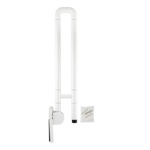 Поручень к унитазу откидной из нержавеющей стали Brimix 947 - фото5