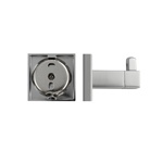 Крючок одинарный GFmark на квадратном основании, цвет ХРОМ 84114- фото4