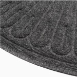 Коврик придверный полукруглый Contours HALFMOON 60*90 темно-серый- фото5