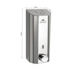 Дозатор жидкого мыла САНАКС 611  нержавеющая сталь хром 300 мл- фото2