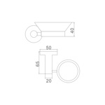 Мыльница настенная стекло ГРАФИТ Ledeme L71702U- фото2