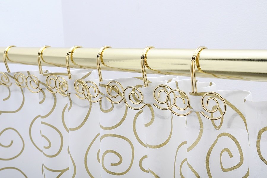 Кольца для шторы в ванную Capriccio золото - фото