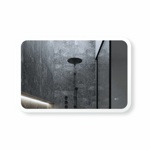 Зеркало с фоново-фронтальной подсветкой, с сенсорной кнопкой и подогревом Palmer 9060sh-6 90х60 см- фото2