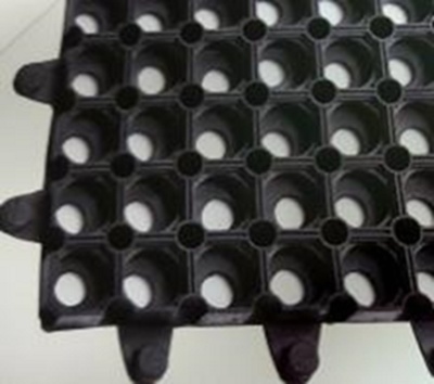 Коврик грязесборный резиновый Domino с защелкам 100*100 (22мм) - фото