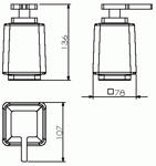 Дозатор для жидкого мыла стеклянный матовый Langberger 32021A-01-00- фото2