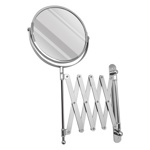 Зеркало косметическое настенное хромированное гармошка САНАКС 75269- фото2