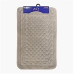 Набор ковриков для ванной Primanova хлопок Шашки 100х60, 50х60 / GM_1_B28 (серый)- фото3