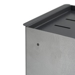 Урна с пепельницей 24 литра, металлическая, цвет СЕРЫЙ САНАКС, 2026																						- фото4