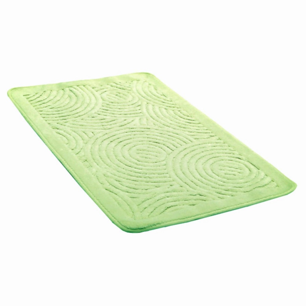 Коврик для ванной Primanova хлопок Круг 80х50 / GM_3_S12(зеленый)