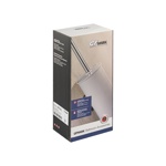 Ёрш для унитаза GFmark стеклянный к стене на квадратном основании, цвет ХРОМ 84162									- фото4