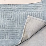 Коврик для ванной Primanova хлопок Лабиринт 100х60, 50х60 / GM_2_B28 (серый)- фото3