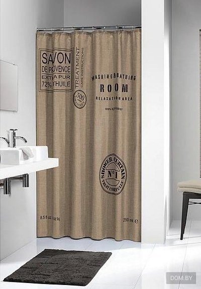 Шторка для ванной комнаты 180*200 Savon De Provence Linen, Нидерланды - фото