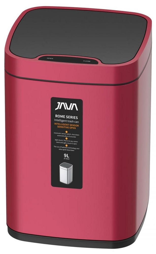 Ведро СЕНСОРНОЕ красное 9л 883-9R - фото, картинка Ведро СЕНСОРНОЕ красное 9л 883-9R - фото