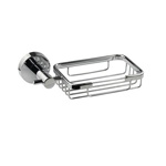 Мыльница на основании, решётка на круглом основании цвет ХРОМ GFmark 79007- фото