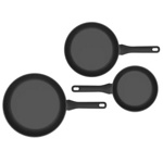 Набор сковород BergHOFF DINA Helix 3пр с антипригарным покрытием (20, 24 ,28см) 1315090- фото3