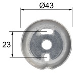 Ерш к стене стекло черный Rainbowl 2228-0BP- фото4