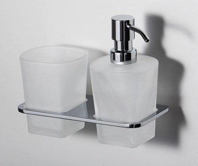 Дозатор для жидкого мыла и стакан для щеток Wasserkraft Leine K-5089 - фото