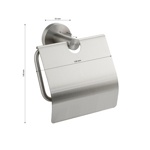 Держатель туалетной бумаги с экраном, из нержавеющей стали GFmark 80003- фото5