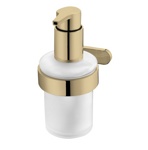 Дозатор для мыла Bisk Nature gold к стене 05850 - фото