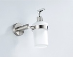 Дозатор жидкого мыла настенный LEDEME L71727 нержавейка матовый- фото4