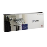 Полка для полотенца, с опорой большая на круглом основании, цвет хром GFmark, 79142										- фото5