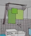 Сушилка (сушка) Gimi Lift 140 см (10460143)- фото4