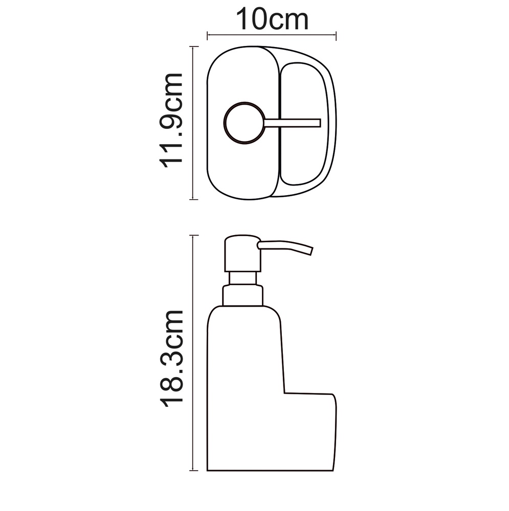 Дозатор для жидкого мыла Wasserkraft K-8499 - фото3