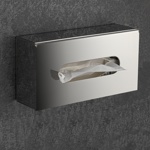 Диспенсер для салфеток и бумажных полотенец, универсальный из нержавеющей стали, ХРОМ Brimix 9999- фото
